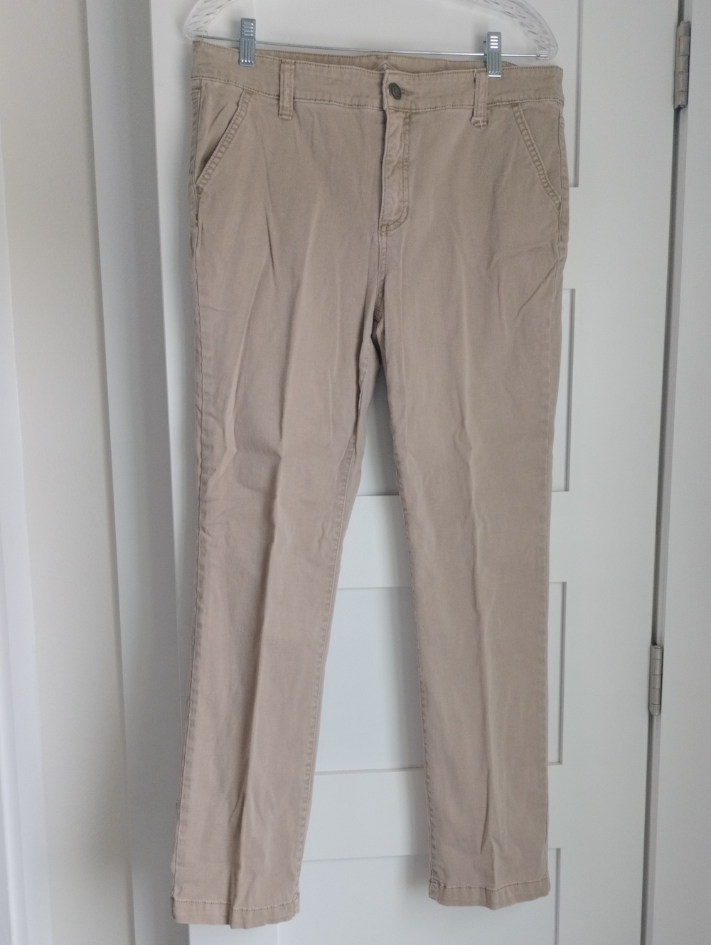 St Johns Bay Classic Beige Straight-Leg Pants